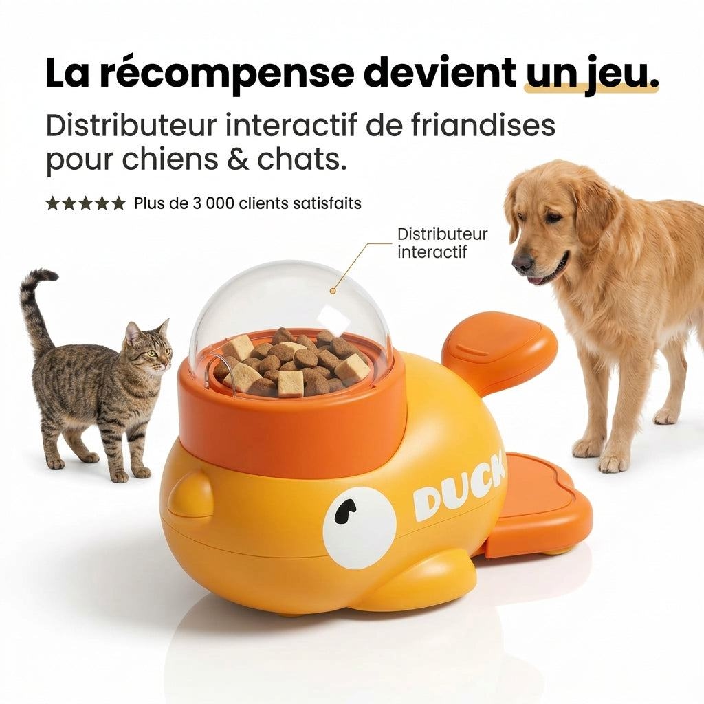 Jouet interactif distributeur de friandises